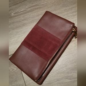 Summer and Rose Clutch Burgundy Bag